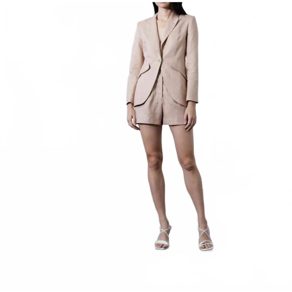 NEW KARINA GRIMALDI hallie shorts in latte - Picture 2 of 2